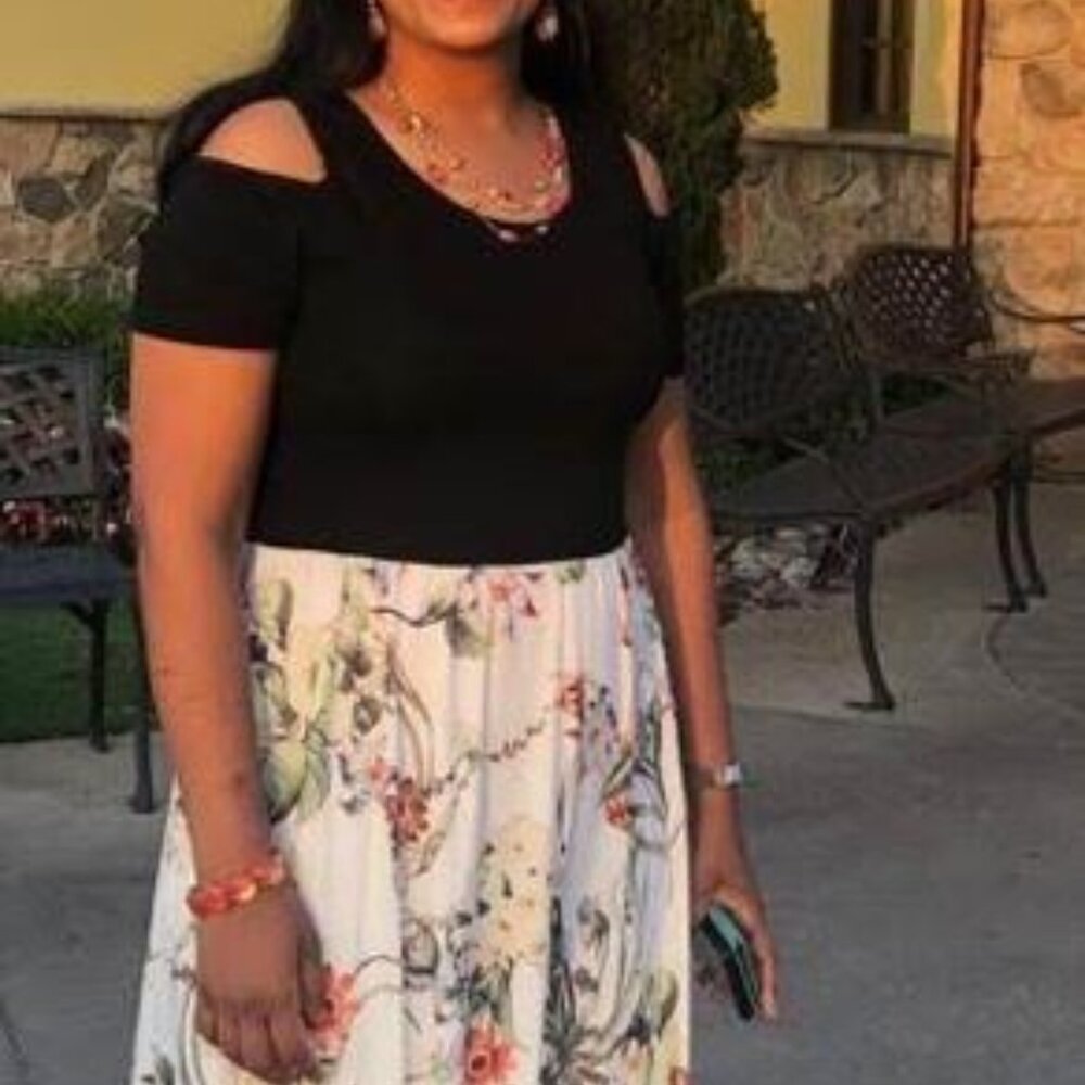 floral maxi dress